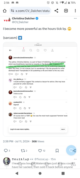 Waterstones come out as GC and fire TRA for social media post