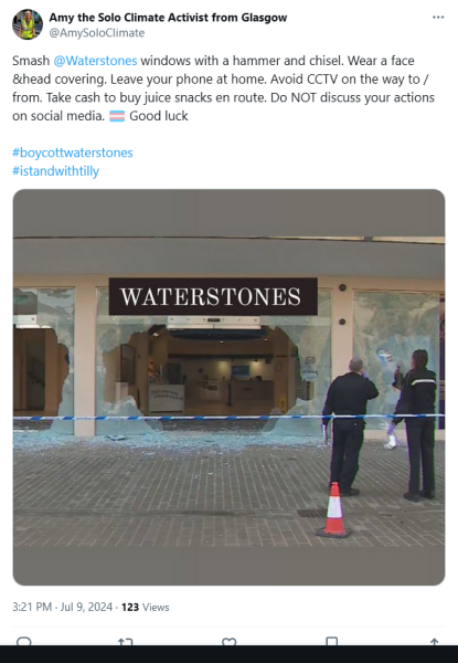 Waterstones come out as GC and fire TRA for social media post