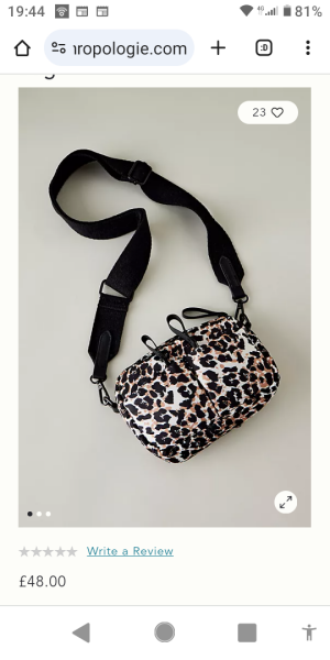 Ganni leopard print tech bag dupe?
