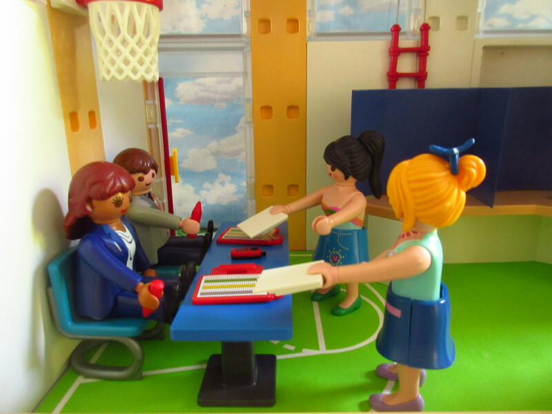 It's general election day for the Playmobil people in our house.