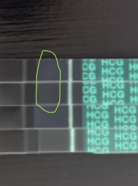 Evaporation line or faint positive?