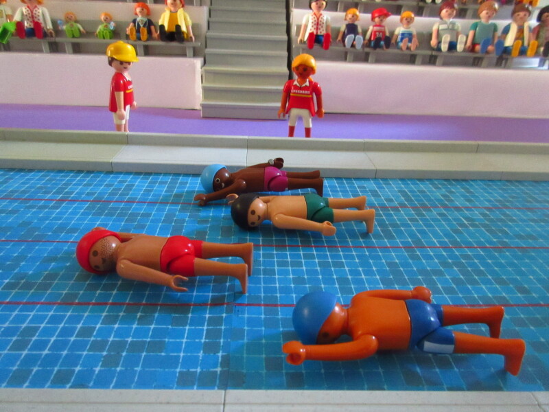 It's time for the Olympic Games for the Playmobil people in our house...