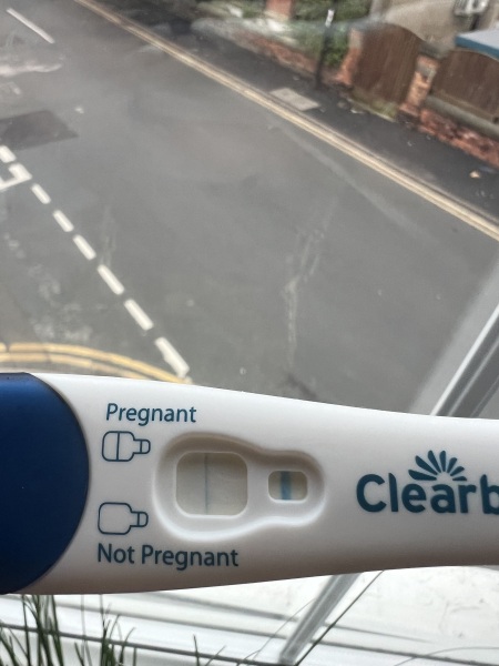 Clear blue test. Evap line or positive