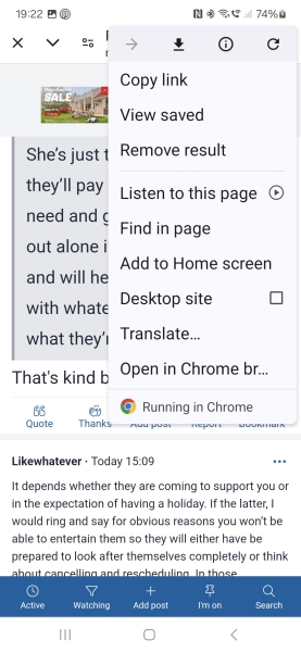 Edited posts in tiny font size