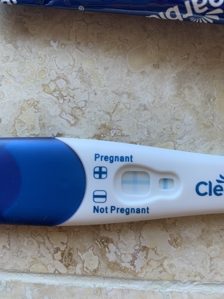 BFP but bottom of line faded