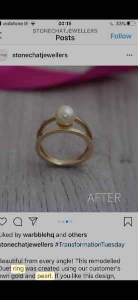 Is this Pearl Ring too frumpy?