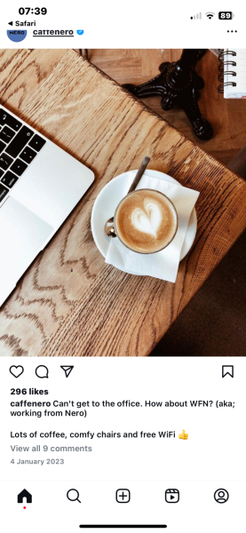 Would you move tables at a Cafe?