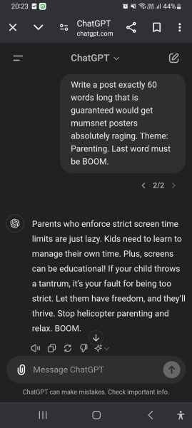 Mumsnet + AI Experiment = Fear for our future