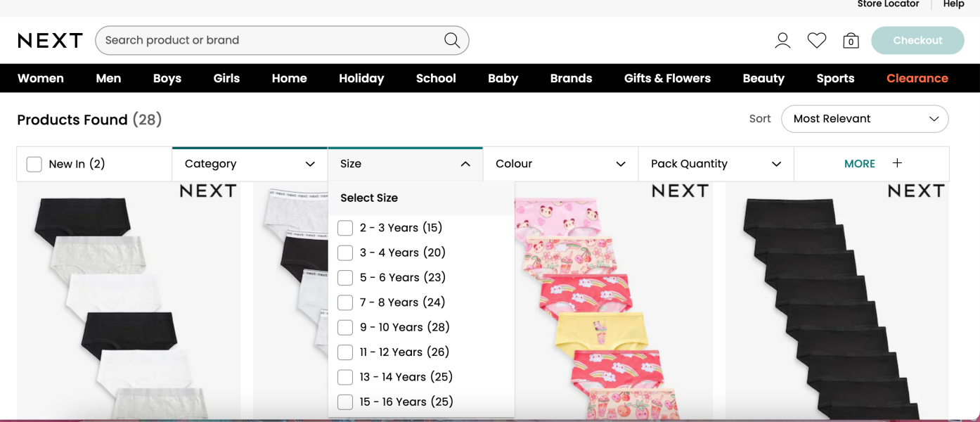 To be missing size 4-5?