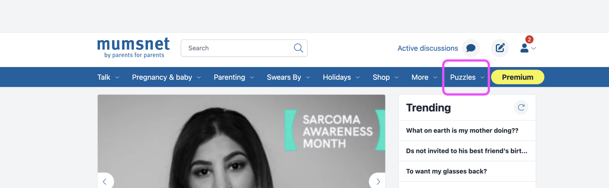 New feature on MN - Puzzles