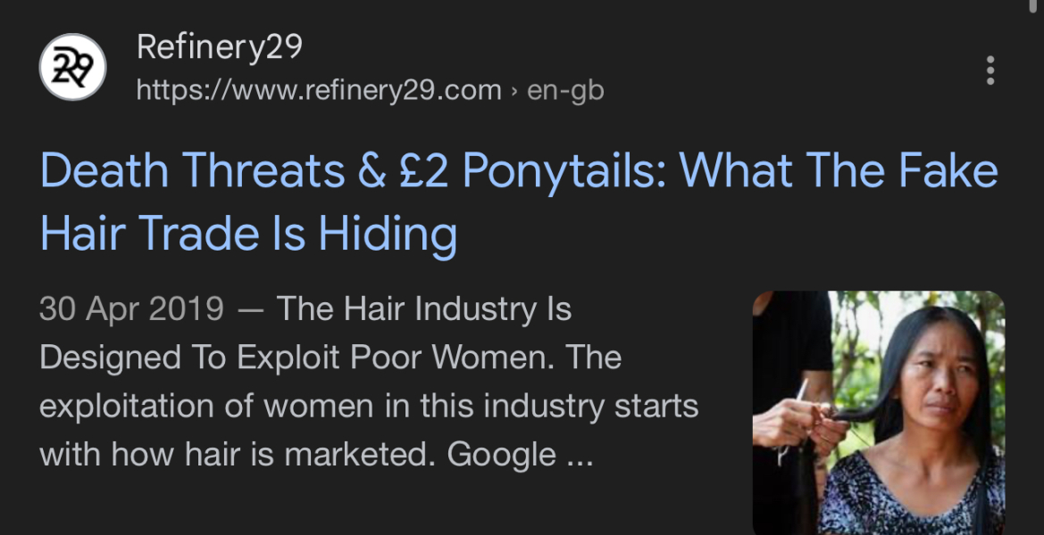 Boyfriend asked me to always have hair up at his flat