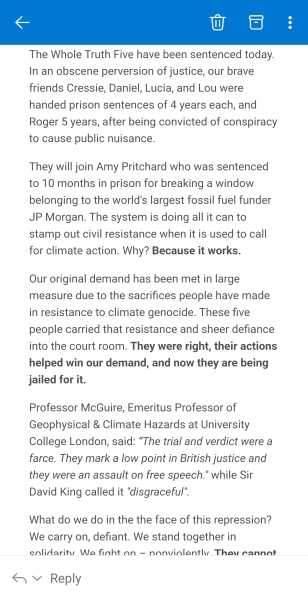 To think the judge was right to throw the book at Just Stop Oil?