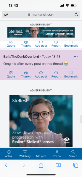 Does anyone else have this advert with the creepy AI girl advertising lenses?