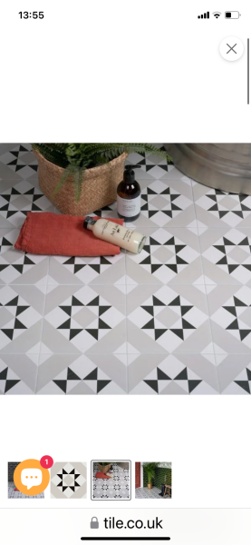 Wrong patterned flooring in small bathroom?