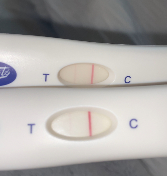 2 positive Tests but feel like my period is going to start
