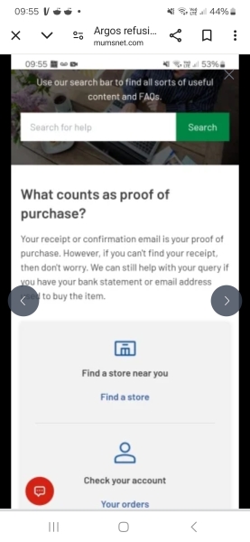 Argos refusing to replace/,fix tablet ... proof of purchase?