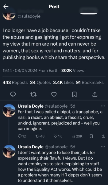 Crowdfunder for Ursula Doyle