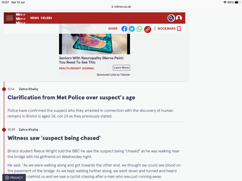 Humans remains found in suitcase in Bristol