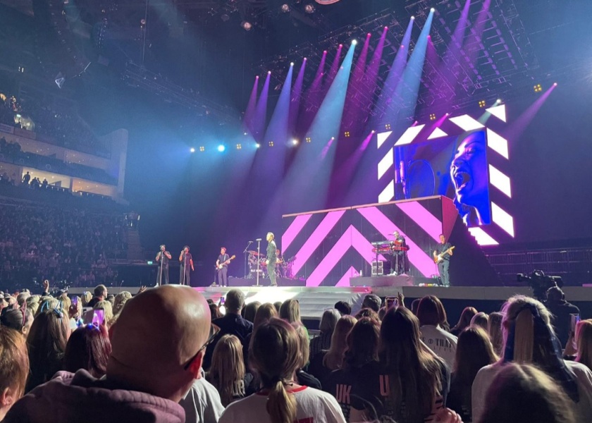 I stood at a concert