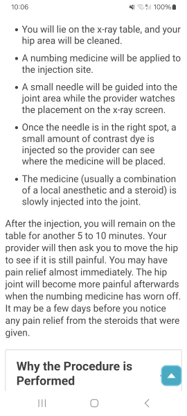 Going to have a steroid injection in my hip for the first time - is it very painful? Should I take painkillers before the appointment?