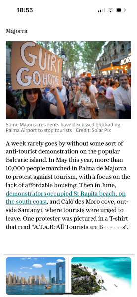 Is anybody avoiding booking holidays to Spain due to the demonstrations?