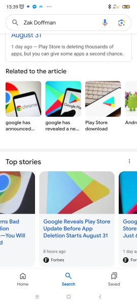 Would Google be stopping the play store?