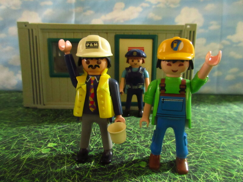 It's general election day for the Playmobil people in our house.