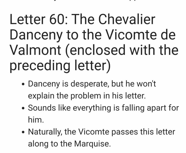 Did She Fall Or Was She Pushed? Dangerous Liaisons Readalong 2024