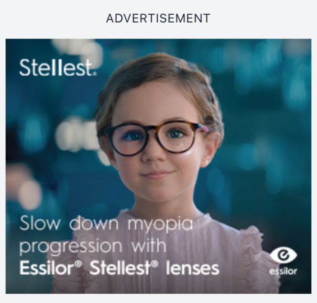 Does anyone else have this advert with the creepy AI girl advertising lenses?