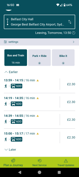 I'm going to Belfast by myself tomorrow - please help me with travel!