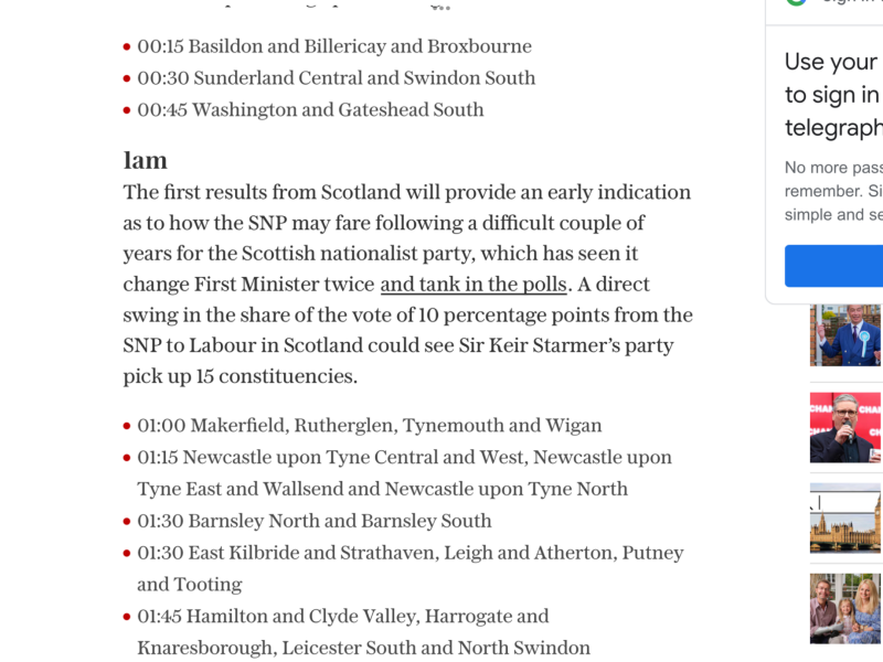Thread 54 Sunak: On His Majesty's Secret Curtice., Polling Night Special