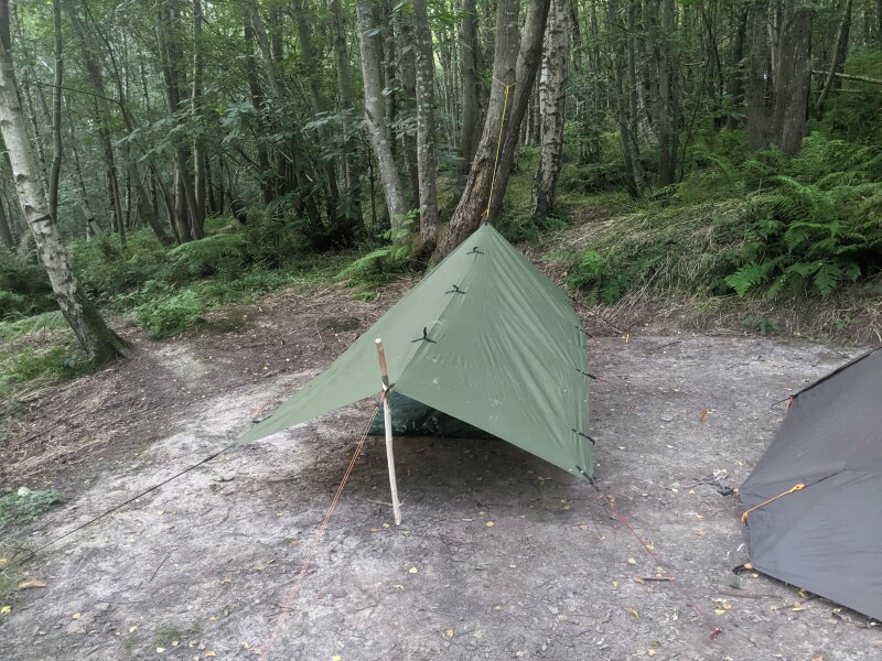 Camping in the rain