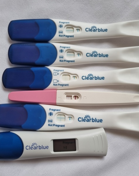 dark THIN blue line positive test result?