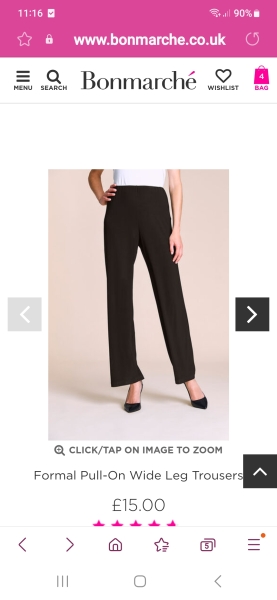 M&S wide leg trousers