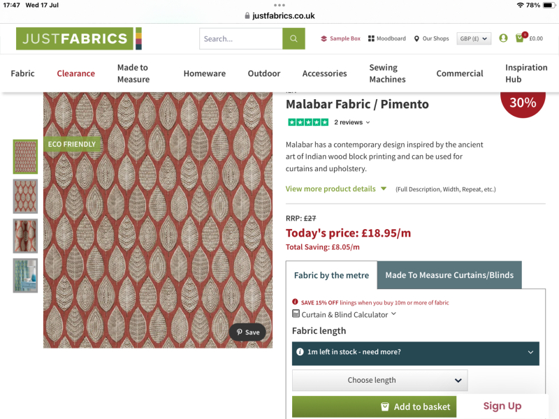 What's 'in' for curtain patterns at the moment?