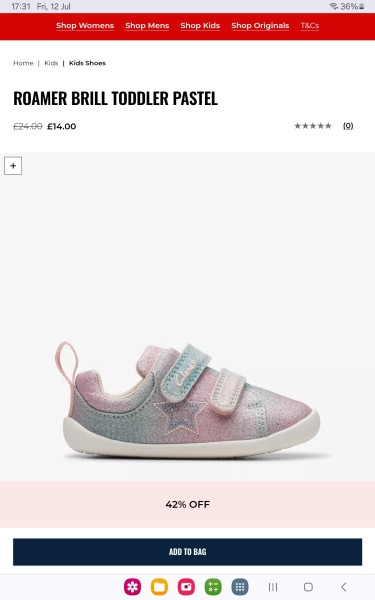 About niece’s shoes?