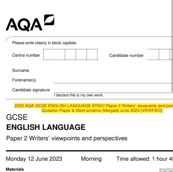 Is plagiarism in GCSE English lit exam possible?