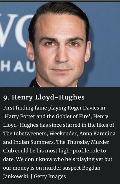 Thursday Murder Club Fantasy Casting Thread.