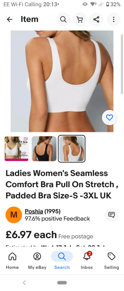 A completely metal / plastic free bra for a bigger bust