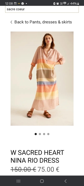 Loose cotton dress for tropics