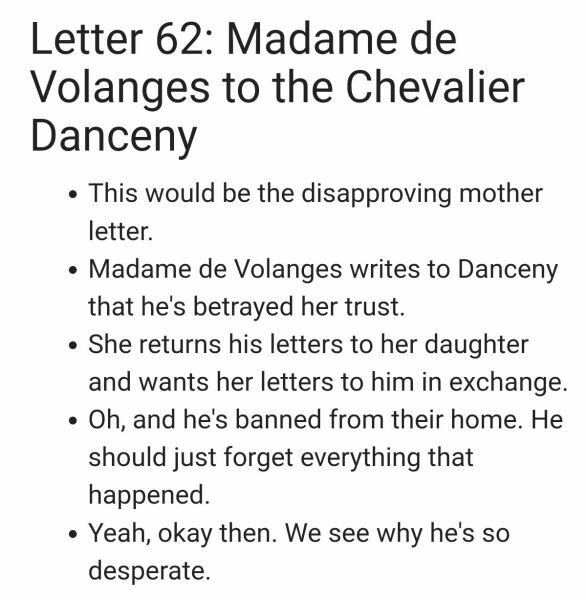 Did She Fall Or Was She Pushed? Dangerous Liaisons Readalong 2024