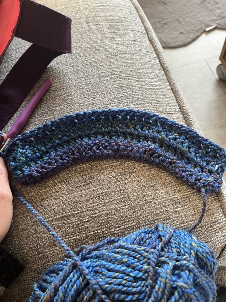 It's crochet,  knit and natter thread 11. So much yarn we need a yarn barn.