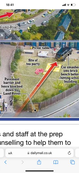 To actually feel sorry for the woman driving the car in the Wimbledon car accident