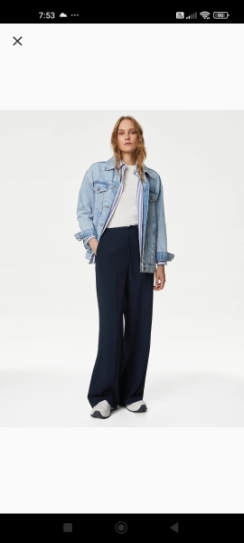 M&S wide leg trousers