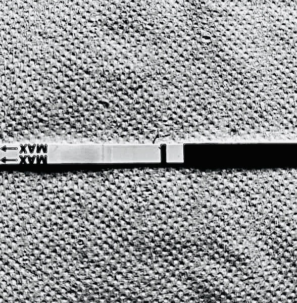 Can someone please have a look at this test for me (faint line)