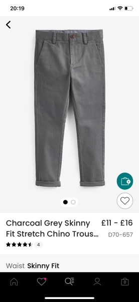Cotton school trousers?