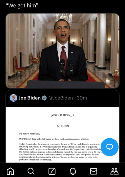 Joe Biden ist just like many octogenariens.....