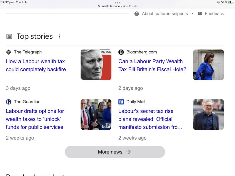 Keir Starmer and possible wealth tax