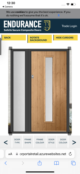 Wooden front door