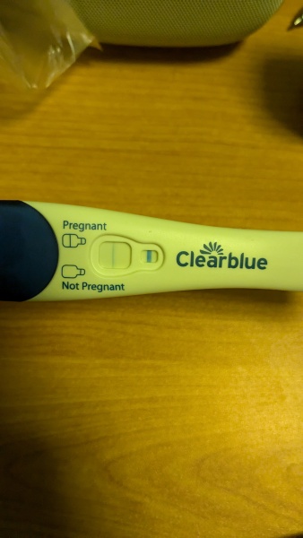 Clear blue test. Evap line or positive